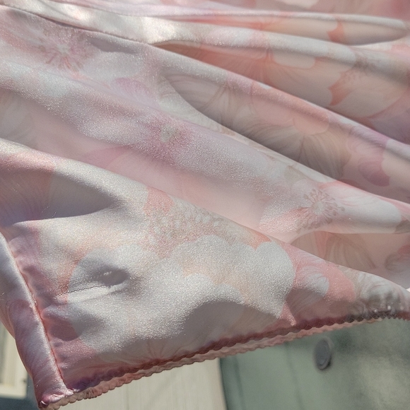 Halston III Pink Floral Pajama Set Vintage Size L - Picture 16 of 16